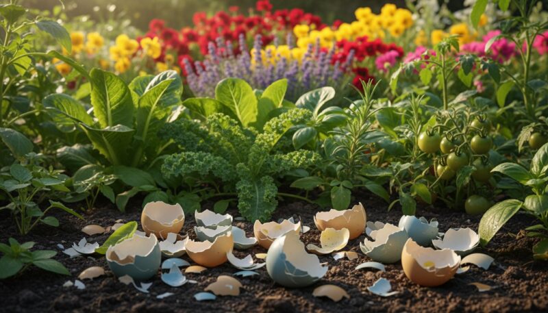 ljuske jaja u bašti