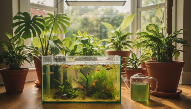 prihrana biljaka vodom iz akvarijuma