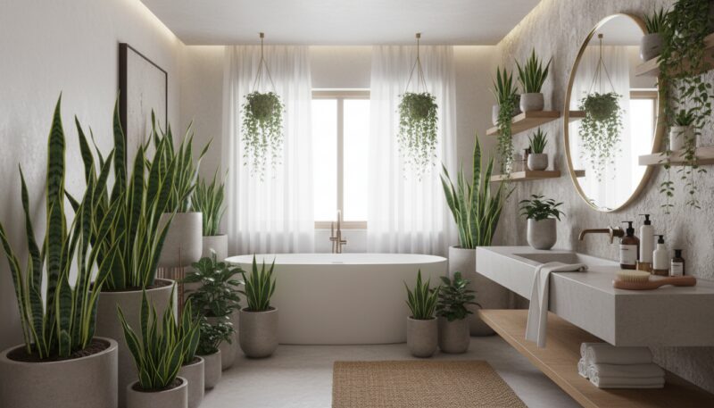 sanseverija biljka za kupatilo